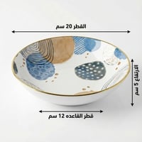طقم صحون سفرة سيراميك – 1 طقم × 4 قطع - WS379