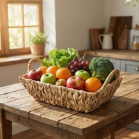 سلة خزف طبيعي بشكل مستطيل - SF23306M