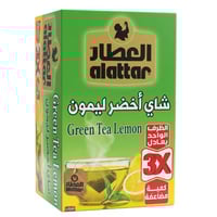 شاي أخضر ليمون من العطار – 12 ظرف