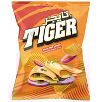 شرائح البطاطس بطعم جبنة متبلة من تايجر – 150 جرام