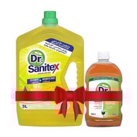 مجموعة Dr للتنظيف والتطهير | ليمون + مطهر | 3 لتر...