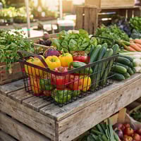 سلة فواكه معدنية بشكل مستطيل - AL-10477