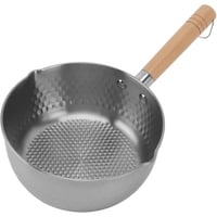 مقلاة الفولاذ بيد خشبي بنمط سداسي - AL-7967