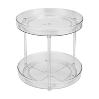 منظم دوّار شفاف – طبقتين دائريتين – بلاستيك - AL-8...