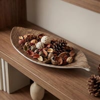 صحن تقديم ميلامين شكل ورقة شجر - 3- 11685-AL