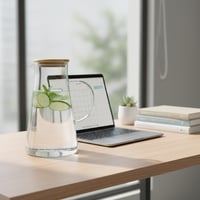 جاك زجاج بغطاء خشبي – 1.8 لتر - AL-345-6