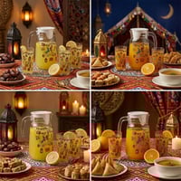 طقم جاك زجاج مع 4 كاسات رمضانية – 1 طقم - 42- R548