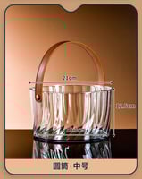 علبة إكريلك بغطاء ويد جلد - AL-10570