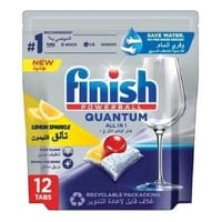 فينيش كوانتوم – أقراص غسيل الصحون – ليمون – 12 قرص