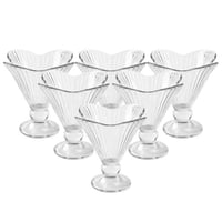 طقم كاسات حلى زجاج – 1 طقم × 6 حبات - XT-G2011-SW