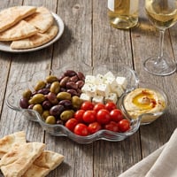 طقم صحون تقديم زجاجي – 2 حبات - AL-11349-2