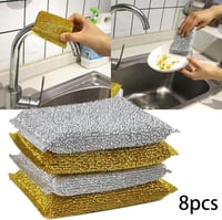 اسفنج تنظيف خشن ملون | 8 حبات | -AL-6591-2