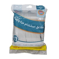 ملاعق بلاستيك شفاف 150 حبه - 3570