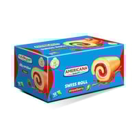 سويس رول أمريكانا بالفرولة – 12 قطعة (240 جرام)