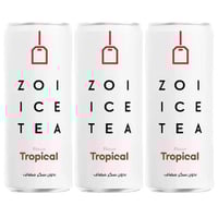 مشروب شاي مثلج بنكهة الفواكه الاستوائية بدون سكر م...