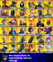 حسابات فورت نايت "89 سكن"