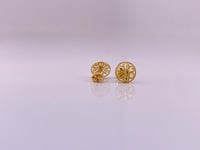 حلق زهرة النقاء ذهب عيار 21