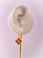 حلق دبل روز - ذهب عيار 21