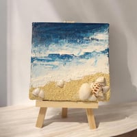 لوحة ( شاطىء البحر ) 10 سم