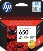 حبر أصلي HP 650 باللون الأسود وثلاثي الألوان