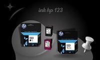 حبر أصلي HP ​​123 باللون الأسود وثلاثي الألوان