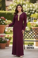 قميص نسائي شتوي ناعم بفتحة رقبة سبعة وتطريز زري أم...