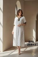 جلابيه صيفي ميدي مطرز