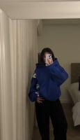 Blue hoodie