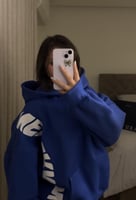 Blue hoodie