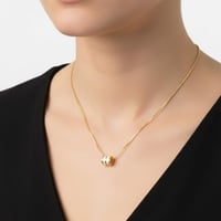 قلادة نسائية ستايل كوري مطلية بالذهب عيار 18 قيراط...