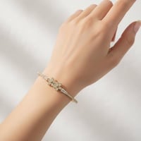 اسورة نسائية شكل وردة مطلية ذهب عيار 18 قيراط مودي...