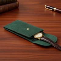 جراب حماية للساعة مخمل لون أخضر