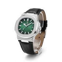 ساعة رجالية فاخرة سوار جلد بتصميم مستوحى عالمي مود...