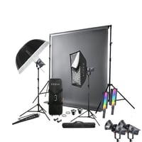 باكيج استديو معدات تصوير LED احترافي ثنائي اللون 1...