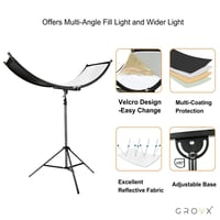 عاكس تصوير احترافي U شكل 60×180 سم مع ستاند 280 سم...