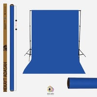 خلفية تصوير لون ازرق رويال ورق رول كبير 2.72 متر ف...