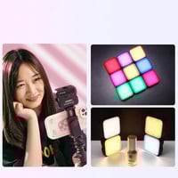 اضاءة تصوير LED للجوال والكاميرا ثنائية اللون لا س...