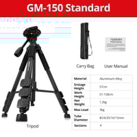 ترايبود كاميرا احترافي AMBITFUL GM150 مع حقيبة – ح...