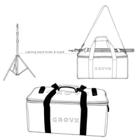 حقيبة يدوية معدات تصوير للمصورين لإضاءة LED والفلا...