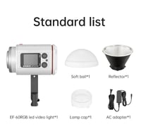 JINBEI EF-60 إضاءة تصوير احترافيه ثنائية اللون و م...