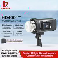 اضاءة تصوير فلاش وميض 400W و اضاءة مستمرة LED ثنائ...