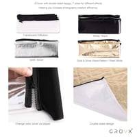 عاكس تصوير احترافي U شكل 60×180 سم مع ستاند 280 سم...