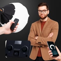 إضاءة استوديو LED احترافية ثنائية اللون 300 واط –...