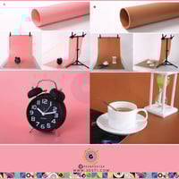 خلفيات تصوير منتجات PVC ملونة (9 ألوان) مع أستاند...