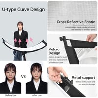 عاكس اضاءة تصوير منحني مع الاستاند مقاس 60 في 120...