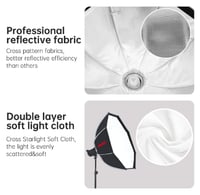 سوفت بوكس امبريلا اوكتا 120 سم KE-120 شامل جريد وم...