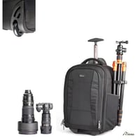 حقيبة كاميرا احترافية بعجلات كبيرة للعدسات واللابت...