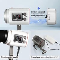 JINBEI EF-60 إضاءة تصوير احترافيه ثنائية اللون و م...