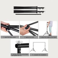 ستاند حامل خلفية تصوير ورق وقماش كبير 2.8 × 3 متر...