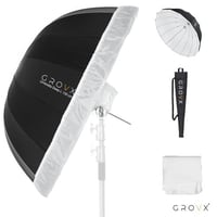 ديب أمبريلا أبيض 130 سم لارج مع المشتت Grovx UB-L...
